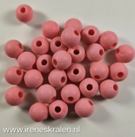 Groze 011: Acrylkraal MiddenRoze, ca 8mm