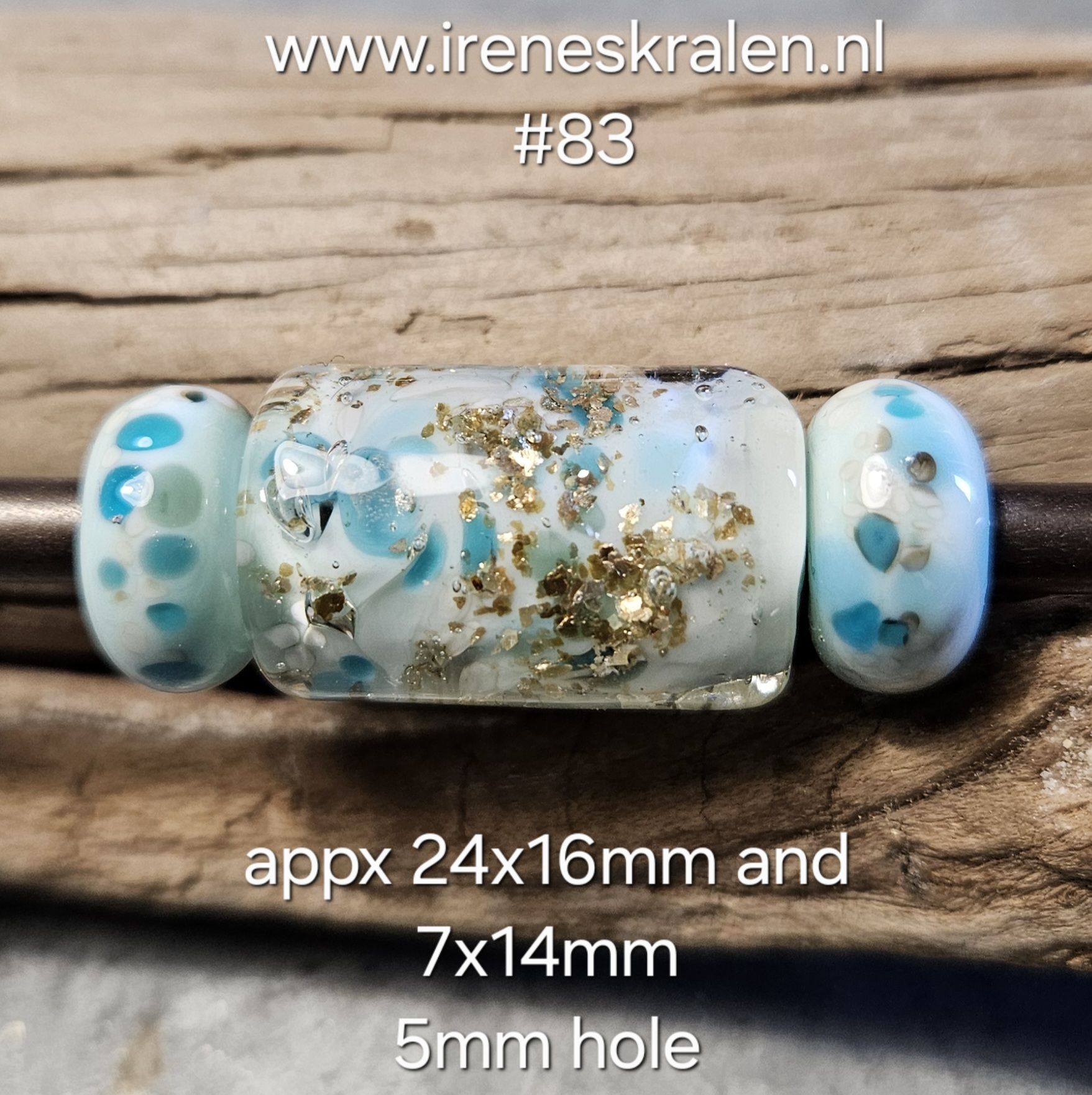 IKOC0083: Set van 3x GrootGatKraal Marmo Verde & GoudVlokken
