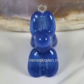BDR 0015: BallonHondje van epoxy/resin, ca 50mm