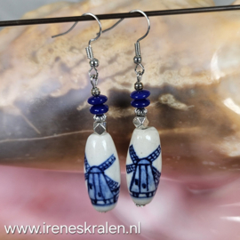 BL0036: Oorbellen keramiek WindMolens