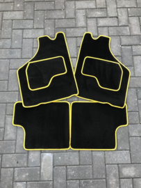 Mattenset zwart/geel