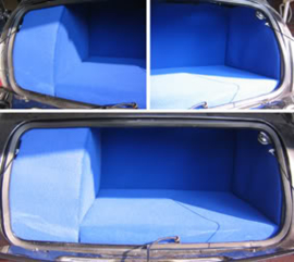 Kofferbak bekleding blauw