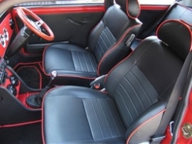 Compleet interieur: MPI zwart/Alcantara/rood