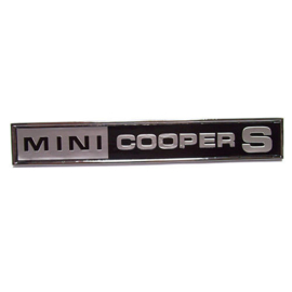 Mini Cooper S badge