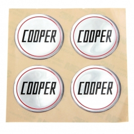 John Cooper center cap sticker set 4