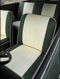 Compleet interieur: Mk1 Cooper groen/beige