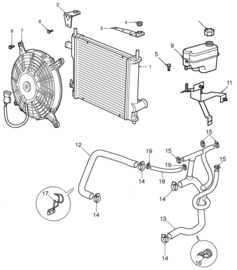 Radiator Aluminium MPI 1997 tm 2000