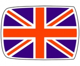 Dak sticker Union jack standaard