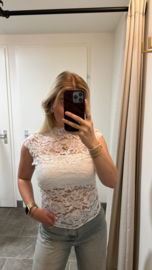 Lace Top Tess - Wit