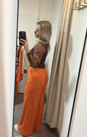 Linnen broek - Oranje