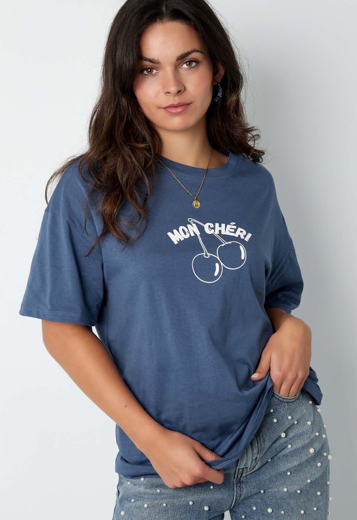 Mon Cheri T-Shirt - Blauw