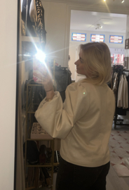 Kiki Blazer Shiny lange mouw - Beige