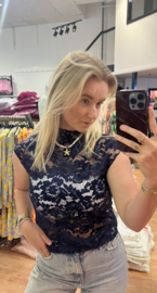 Lace Top Tess - Navy