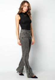 Jessy Bow Jeans - Grey