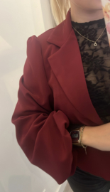 Blazer Milou lange pofmouw - Bordeaux