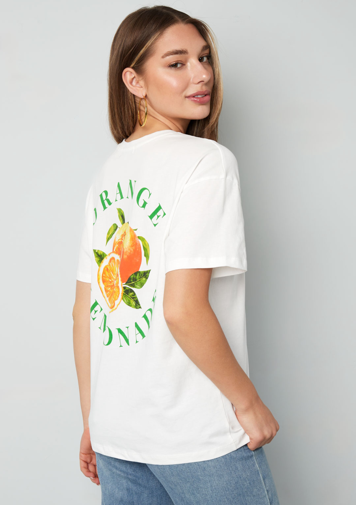 Orange Lemonade T-shirt - Wit