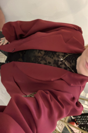 Blazer Milou lange pofmouw - Bordeaux