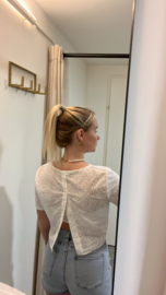 Broderie Top Saar - Wit