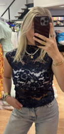 Lace Top Tess - Navy