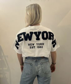 NEW YORK T-Shirt Wit/Zwart