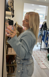 Cropped Blazer Denim