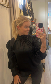 Party Blouse Flo - Zwart