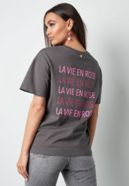 T-Shirt La Vie & Rose Grijs