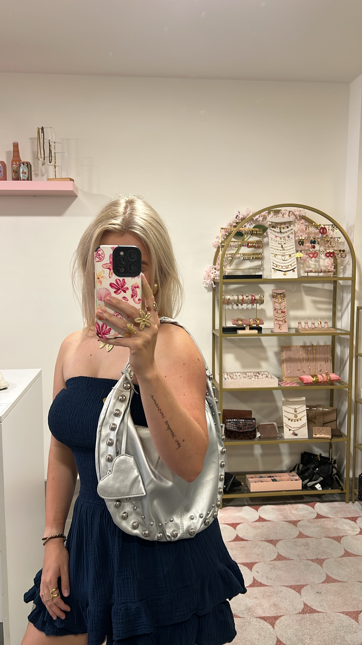 Studs Bag Jill - Silver