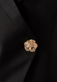Mouwloze Blazer Roos - Zwart