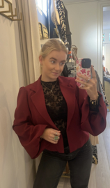 Blazer Milou lange pofmouw - Bordeaux