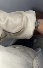 Kiki Blazer Shiny lange mouw - Beige