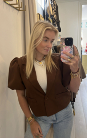 Bo Blazer Pofmouw - Bruin