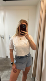 Broderie Top Saar - Wit