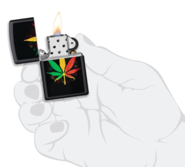 Zippo 60006152 Rasta Cannabis Design