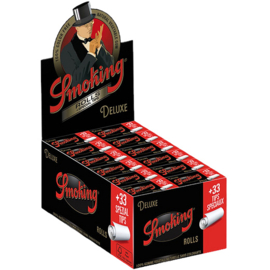 Smoking ROLLS+TIPS black Deluxe (24)