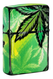 Zippo 60007204  Glowing Cannabis Design
