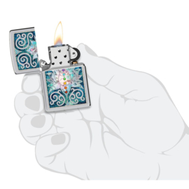 Zippo 60006541 Lotus Flower Design