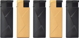 Aansteker METAL CASE Jetflame zwart goud(25)