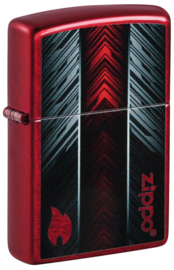 Zippo 60006143 Red and Gray Zippo Design