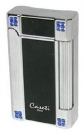 Caseti Lighter N.Y. Chrome Black Crystal