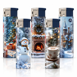 Aansteker gewone vlam Winter vibe (50)