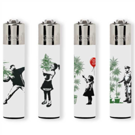 Clipper aansteker Banksy Leaf