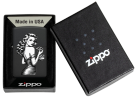 Zippo 60007590  Pinup With Pizza Design