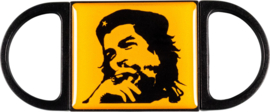 Sigarenknipper Che Guevara geel kunststof 1 zijde gesloten