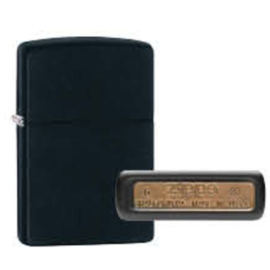 Zippo 60005770 218L Reg Black Matte for Laser Brass