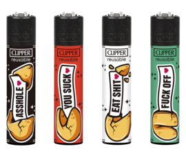 Clipper aansteker vuursteen Fortune cookies 