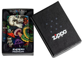 Zippo 60007650 Psychedelic Skull Design