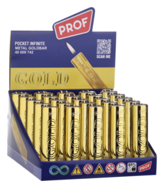 Aansteker Metal case gewone vlam gold (25)