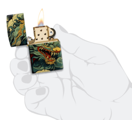 Zippo 60007436  Colourful Dragon Design