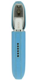 GC beschermhoes v IQOS oplader blauw kunstleder